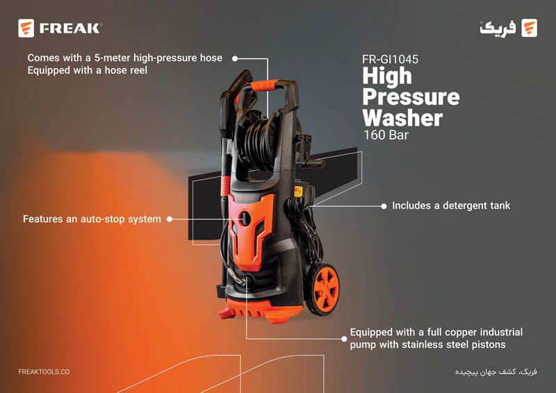 High Pressure Washer 160 Bar 1 - FREAK