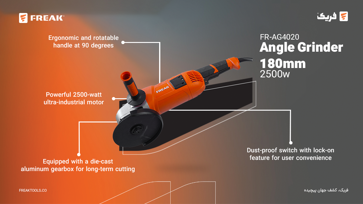 Angle Grinder 180mm 2500w